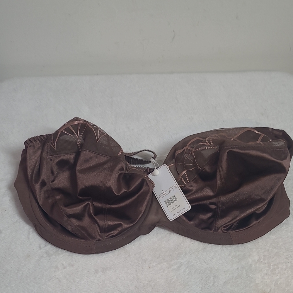 Elomi Brown Full-Coverage Bra Intimates